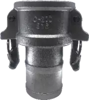 Raccord femelle type D KAMLOK acier inox avec sortie taraudée BSPP, Self-Lock DN 50 - toolster.ch