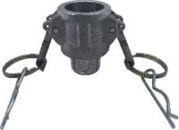 Raccord femelle type B KAMLOK aluminium avec sortie filetée BSPT DN 15 - toolster.ch