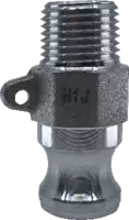 Vaterteil Typ F KAMLOK aus Aluminium mit BSPT Aussengewinde DN 20 - toolster.ch