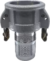 Raccord femelle type C KAMLOK aluminium avec embout pour attaches, Self-Lock DN 50 - toolster.ch