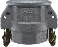 Raccord femelle type D KAMLOK aluminium avec sortie taraudée BSPP, Self-Lock DN 50 - toolster.ch