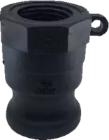 Raccord mâle type A KAMLOK polypropylène avec sortie taraudée BSPP DN 20 - toolster.ch