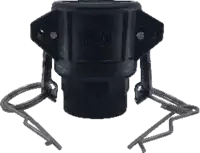 Raccord femelle D KAMLOK polypropylène avec sortie taraudée BSPP DN 20 - toolster.ch