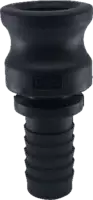 Raccord mâle type E KAMLOK polypropylène embout annelé pour coquilles de serrage DN 20 - toolster.ch