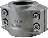 Coquille de serrage en acier inoxydable selon EN 14420-3, vis acier inoxydable 30-33 - toolster.ch