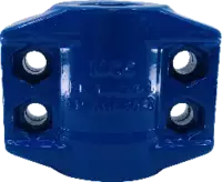 Coquilles de serrage aluminium, bleu selon EN 14420-3, vis en acier 30-33 - toolster.ch