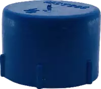 Embout fileté de protection en PVC, bleu 1/2" - toolster.ch