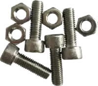 Jeu vis/écrous pour coquilles de serrage en acier inoxydable (4 vis/écrous) M6 x 20 - toolster.ch