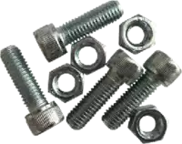 Jeu vis/écrous pour coquilles de serrage en acier (4 vis/écrous) M6 x 20 - toolster.ch