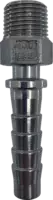 Raccord cannelé en acier inoxydable collerette de sécurité et sortie filetée 1" - toolster.ch