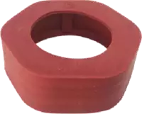 Prallschutz für DIN Überwurfmutter aus EPDM, rot, 60 Shore A DN25 - toolster.ch