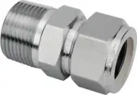 Raccord à compression à visser avec filetage R, en acier inox 6 mm x R 1/8" - toolster.ch