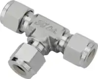 Raccord à compression réducteur en T en acier inox 6 x 8 x 6 mm - toolster.ch