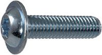 Linsenschrauben mit Innensechsrund und Flansch Stahl 8.8 / verzinkt-blau M  3 x  6 / X10 - toolster.ch