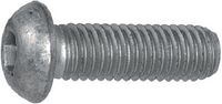 Vis à tête bombée à six pans creux Acier 10.9, revêtu de lamelles de zinc entièrement / partiellement filetées M  3 x  6 - toolster.ch