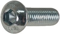 Vis à tête bombée Acier 010.9 / zingué-bleu à six pans creux, entièrement / partiellement filetées M  6 x 12 - toolster.ch