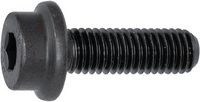 Vis à tête cylindrique à six pans creux avec embase nervurée INBUS RIPP<sup>®</sup> Acier 100 / noir entièrement / partiellement filetées M  5 x 12 - brwtools.ch