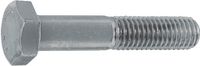 Sechskantschrauben Stahl 8.8 / verzinkt-blau mit CresaCoat<sup>® </sup>C 313 Silver mit Schaft M 10 x 90 / DIN/s17 / DIN 931 - toolster.ch