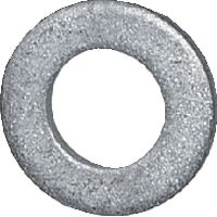 Rondelles Acier / zingué à chaud sans chanfrein M 12 /   13 / 24 / 2.5 - brwtools.ch