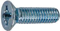 Senkschrauben mit Kreuzschlitz Pozidriv Form Z Stahl 4.8 / verzinkt-blau M   3 x 12 - toolster.ch