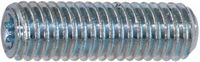 Gewindestifte mit Innensechsrund Stahl 45 H / Zinklamellen beschichtet und Kegelkuppe M 6 x  4 / X15 - toolster.ch
