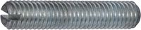 Gewindestifte mit Schlitz Stahl 14 H / 22 H / verzinkt-blau und Kegelkuppe M 3 x 3 - toolster.ch