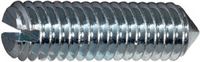Gewindestifte mit Schlitz Stahl 14 H / 22 H / verzinkt-blau und Spitze M 2.5 x  5 - toolster.ch