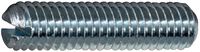 Gewindestifte mit Schlitz Stahl 14 H / 22 H / verzinkt-blau und Ringschneide M 3 x  4 - toolster.ch