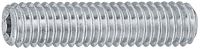 Gewindestifte mit Innensechskant Stahl 45 H / verzinkt-blau und Ringschneide M 5 x 10 - toolster.ch