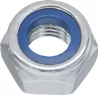 Sicherungsmuttern INOX A2 / verzinkt-blau niedrige Form mit Polyamideinlage M 4 - toolster.ch