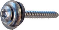 Linsensenk-Fassadenschrauben (Spenglerschrauben) INOX A2 / verkupfert mit Innensechsrund, Cuvette und Dichtscheibe 4.5 x 25 - brwtools.ch