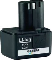 GESIPA Li-Ionen Schiebeakku 14,4 Volt Li-Ionen-Akku 14,4V 2,0 Ah - toolster.ch