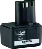 GESIPA Batterie enfichable  Li-Ion 14,4 V Batterie Li-Ion 14,4V 2,0 Ah - toolster.ch