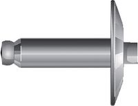POP Flachrund-Blindniete mit grossem Kopf <sup>®</sup> Standard Aluminium / blank Typ TAPD...BSLF TAPD58BSLF 4x10.5 / 4.8-6.4 / 100 Stk - toolster.ch