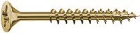 SPAX Vis à tête fraisée pour panneaux d'agglomérés ® Acier cémenté trempé / zingué-jaune/YELLOX® avec revêtement glissant partiellement filetées, avec empreinte cruciforme Pozidriv forme Z Ø 4   x  35 / 23 (Paquet à 1000 Stk - toolster.ch