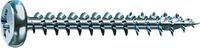 SPAX Halbrundkopf-Spanplattenschrauben <sup>®</sup> Stahl einsatzgehärtet / verzinkt-blau mit Gleitschicht mit Standardgewinde und Kreuzschlitz Pozidriv Form Z Ø 5   x  40 (Pack à  500 Stk) - toolster.ch