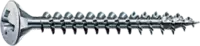 SPAX Linsensenk-Spanplattenschrauben <sup>®</sup> Stahl einsatzgehärtet / verzinkt-blau mit Gleitschicht mit Vollgewinde und Kreuzschlitz Pozidriv Form Z Ø 3.5 x 16 (Pack à 1000 Stk) - toolster.ch