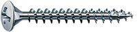 SPAX Linsensenk-Spanplattenschrauben <sup>®</sup> Stahl einsatzgehärtet / vernickelt mit Gleitschicht mit Vollgewinde und Kreuzschlitz Pozidriv Form Z Ø 3   x 20 (Pack à 1000 Stk) - toolster.ch