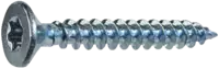 Senkkopf - Spanplattenschrauben Stahl einsatzgehärtet / verzinkt-blau mit Gleitschicht mit Innensechsrund und Vollgewinde Ø 3 x   10 (Pack à 1000 Stk) - toolster.ch