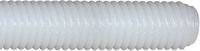 Tiges filetées Polyamide PA 6.6 / blanc filetage métrique, longueur 1 m M 8 - brwtools.ch