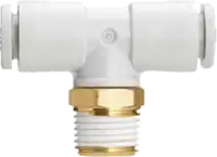 SMC Raccord en T  KQ2T Laiton R1/8" / 3.2 - toolster.ch