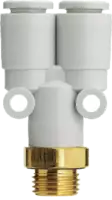 SMC Raccord en Y  KQ2U Laiton M5 / 3.2 - toolster.ch