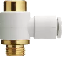 SMC Equerre à visser  KQ2VS laiton, pivotant à 360, I-6-Kt M5 / 4 - toolster.ch