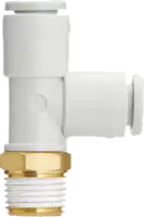 SMC Raccord en T  KQ2Y laiton, pivotant à 360 R1/8" / 3.2 - toolster.ch