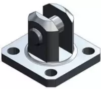 SMC Gabelbefestigung  CQS-D012 für Kompaktzylinder CQS/CDQS 12 mm - toolster.ch