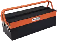 KENDO Boîte à outils en tôle d'acier 460 x 200 x 160 mm - toolster.ch