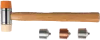 KENDO Jeu de marteaux de protection avec 5 inserts de tête tête Ø 35 mm - toolster.ch