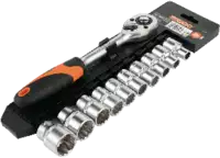 KENDO Steckschlüsselsatz 1/2" 11-teilig, 10...24 mm - toolster.ch