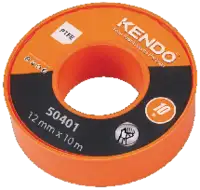 KENDO PTFE-Dichtungsband 12 mm x 10 m, Dicke 0.075 mm - toolster.ch