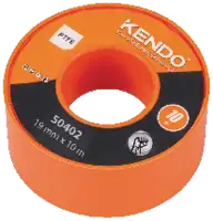 KENDO Ruban d'étanchéité en PTFE 19 mm x 10 m, épaisseur 0,075 mm - toolster.ch